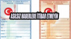 NÜFUS MÜDÜRLÜĞÜ İŞ VE İŞLEMLERİ İLE İLGİLİ BASIN DUYURUSU