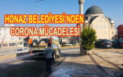 Honaz’da sokaklar yıkandı