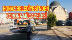 Honaz’da sokaklar yıkandı