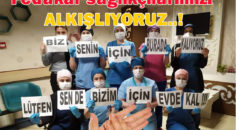 ALKIŞLAR SAĞLIK ÇALIŞANLARINA