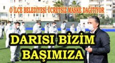 Ev ev dolaşıp maske dağıtıyorlar