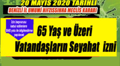 29 NOLU (COVID-19) DENİZLİ İL UMUMİ HIFZISSIHHA MECLİS KARARI
