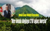 2 olgun ağaç 4 kişilik bir ailenin yıllık oksijen ihtiyacını karşılıyor