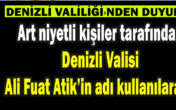 Denizli Valiliği Dolandırıcılıkla İlgili Basın Duyurusunda bulundu