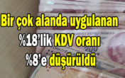 KDV ORANLARINDA DEĞİŞİKLİK