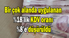 KDV ORANLARINDA DEĞİŞİKLİK