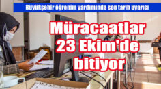 Öğrenim yardımı müracaatı 23 Ekim’de son bulacak