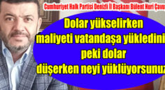 CHP Denizli İl Başkanı Bülent Nuri Çavuşoğlu’ndan tepki