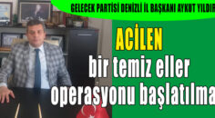 GELECEK PARTİSİ; ” Bir tuğla da sen ÇEK”