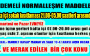 KADEMELİ NORMALLEŞME