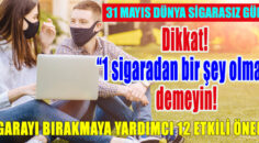 Dikkat! “1 sigaradan bir şey olmaz” demeyin!