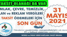 VERGİ ÖDEMELERİNDE SON GÜN 31 MAYIS