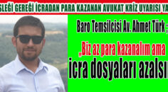 Çal ilçesinde avukatlık yapan Ahmet Türk, uyardı