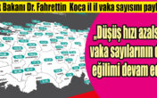 VAKA SAYISI DÜŞÜYOR FAKAT YAVAŞ DÜŞÜYOR