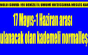 ZİCİR MARKETLER HAFTA SONU KAPALI