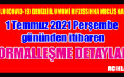 Salgının seyrinde nisbi düşüş yatay seyir normalleşme getiriyor