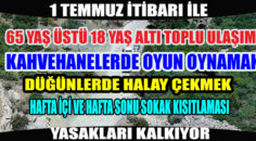 KORONA NORMALLEŞME GENELGESİ…