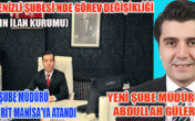 BİK DENİZLİ ŞUBEDE GÖREV DEĞİŞİKLİĞİ