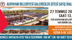 Acıpayam Belediyesi’nin ihalesi 27 Temmuz’da