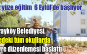 Sarayköy Belediyesi, ilçedeki tüm okullarda çevre düzenlemesi başlattı