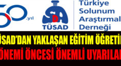 TÜSAD’DAN YAKLAŞAN EĞİTİM ÖĞRETİM DÖNEMİ ÖNCESİ ÖNEMLİ UYARILAR
