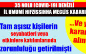 Geçici olarak bulunduğu yerde PCR test sonucu pozitif olduğu anlaşılan kişilerin izolasyon süreçleri….