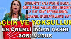 CHP’NİN ‘DÜNYA İNSAN HAKLARI GÜNÜ’ AÇIKLAMASI