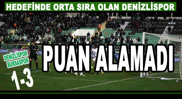 DENİZLİSPOR BU HAFTA PUANSIZ