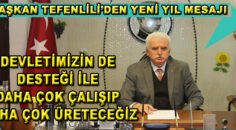 Başkan Tefenlili’den Yeni Yıl Mesajı