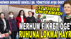 Alzheimer Derneği şube yöneticisi Öget, 32 YILDIR UNUTMADI…
