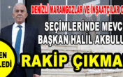 MARANGOZLAR ODASI MEVCUT BAŞKANI RAKİPSİZ