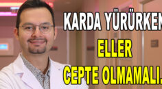 Penguen yürüyüşü karda düşmekten koruyor…