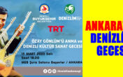 ANKARA’DA DENİZLİM GECESİ