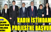 KADIN İSTİHDAM PROJESİ’NE BAŞVURUN