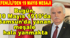 Başkan Tefenlili’den 19 Mayıs Atatürk’ü Anma, Gençlik ve Spor Bayramı Mesajı