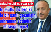 VALİ ALİ FUAT ATİK’İN “15 MAYIS MİLLİ MÜCADELE GÜNÜ” KUTLAMA MESAJI