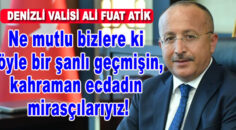 VALİ ALİ FUAT ATİK’İN “15 MAYIS MİLLİ MÜCADELE GÜNÜ” KUTLAMA MESAJI