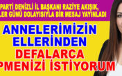 İYİ Parti Denizli il başkanı Raziye Akışık, Anneler Günü