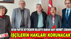 Vatan Partisi Büyükşehir Belediye Başkan adayı Mehmet Çobanoğlu vadetti