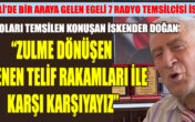 RADYO YAYINCILARINDAN ‘TELİF BEDELİ’ İSYANI