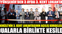 3. KENT LOKANTASI DUALARLA AÇILDI