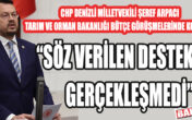 ARPACI, “Söz Verilen Destekler Gerçekleşmedi”