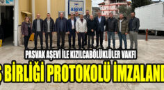 PASVAK Aşevi ile Kızılcabölüklüler Vakfı İş Birliği Protokolü İmzalandı