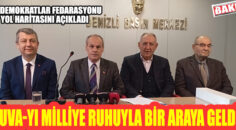 “Kuva-yı Milliye ruhuyla çalışmak üzere bir araya geldik”