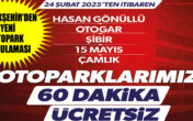 Büyükşehir’den yeni otopark uygulaması