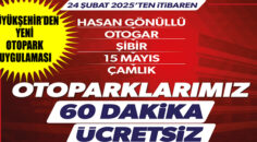 Büyükşehir’den yeni otopark uygulaması