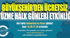 BÜYÜKŞEHİR’DEN ÜCRETSİZ YÜZME HALK GÜNLERİ