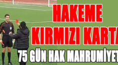 HAKEME KIRMIZI KART’A 75 GÜN HAK MAHRUMİYETİ