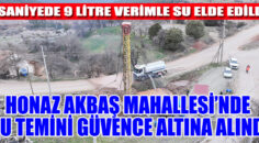 HONAZ Akbaş Mahallesi’nde  su temini güvence altına alındı