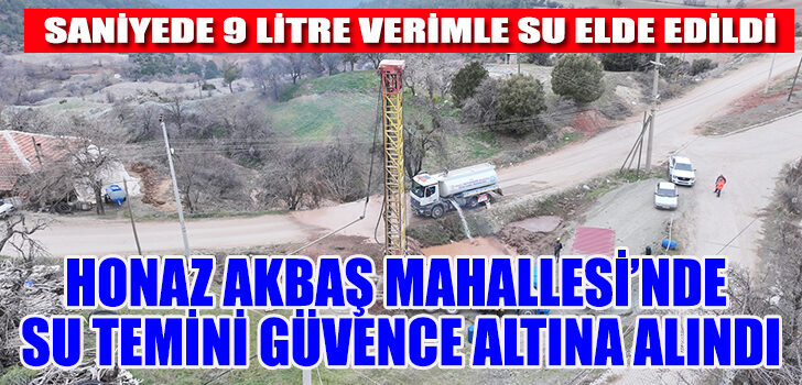 HONAZ Akbaş Mahallesi’nde su temini güvence altına alındı HONAZ Akbaş Mahallesi’nde su temini güvence altına alındı